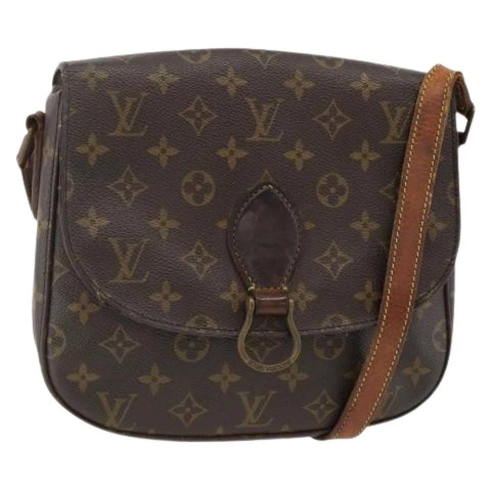 Louis Vuitton Vintage Pre-owned Saint Cloud Skuldertaske - Vintage - Dame - Brun - ONE SIZE - Uld