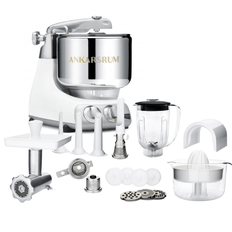 Ankarsrum Assistent Original Mathvid AKM 6230 - Mineral White + De Luxe Pakken