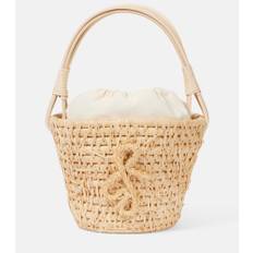 Ruslan Baginskiy Hay rattan-trimmed straw basket bag