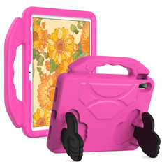 Fodral med pennhållare kompatibel med Galaxy Tab / Ipad / Redmi Pad Se, lätt EVA Stötsäker sött skyddsfodral, med handtag Stativ Duty Cover (Rose Red) - Skrikrosa (Multi-size)