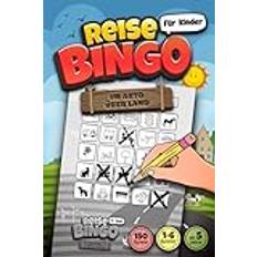 REISE BINGO für Kinder "Im Auto über Land": 150 Spiele gegen Langeweile auf lange Fahrten im Auto I Autoreise Spielspaß für die ganze Famile! Ab 5 Jahren - Pocketbok