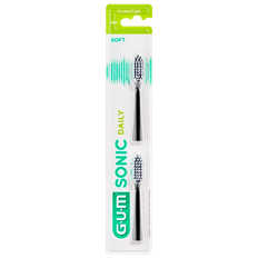 GUM Refill Sonic Sort Børstehoveder (2 stk)