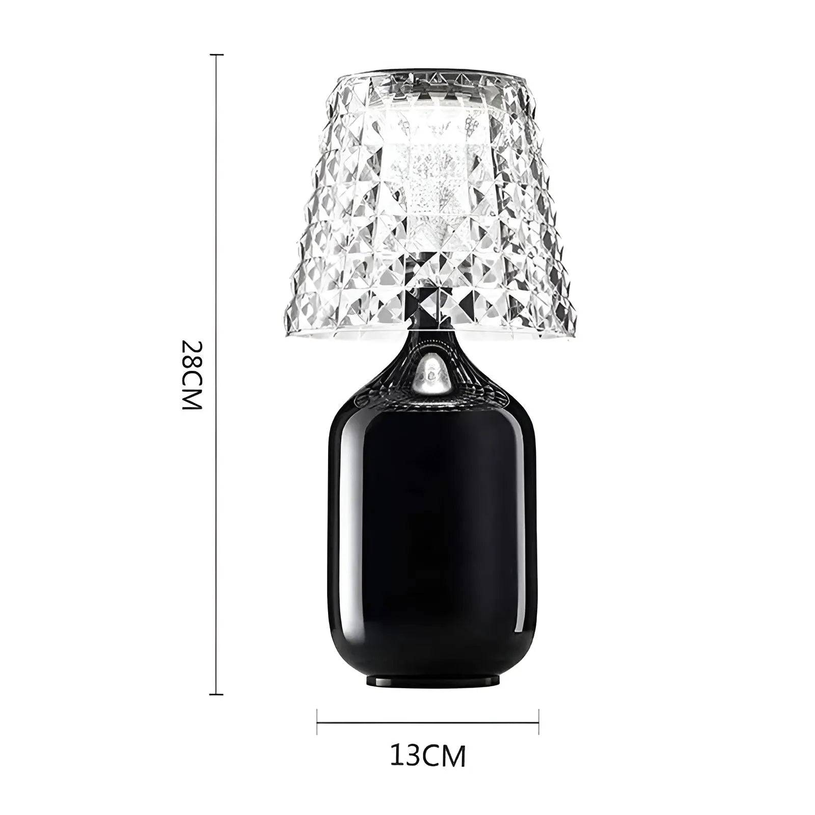 Zaroti Luxury Table Lamp - trådlös och elegant - Svart
