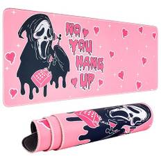 JOKBEN Mauspad,Gaming Mauspad XXL 800x300MM Anime Mousepad Für Büro Schreibtischunterlage Pad, Anti-Rutsch Gummibasis, Weich, Bequem und Langlebig (Rosa)
