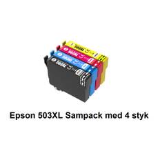 Epson Sampack med 4 styk Epson 503 XL Kompatibel blækpatroner indeholder 42ml ialt.