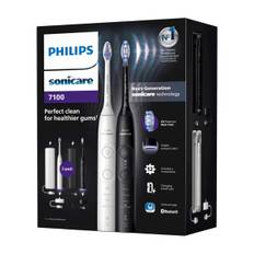 Philips Sonicare Series 7100 elektrisk tandbørste dobbeltpakke, sort/hvid ➞ På lager - klar til levering