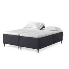 Dunlopillo Passion Box Elevation elevationsseng - 180 x 200 cm - Antracitgrå - -Fast/Fast