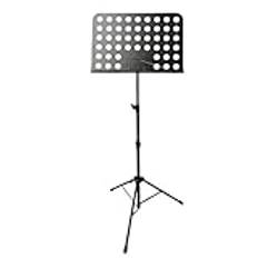 Lätt Notställ Notställ, Gitarrtillbehör, Hopfällbart Notställ, Bärbart Notställ, Musikställ For Violinkonsert Bärbar Musikstativ(Black)