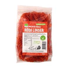 Fusilli Röda Linser, 250 g Eko