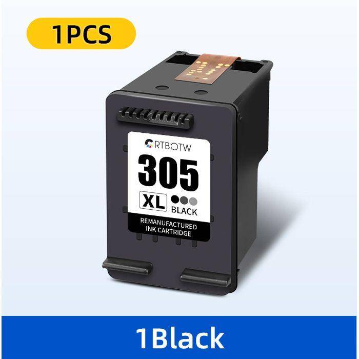 Remanufactured 305XL Ink Cartridge - CHOUMICHA - Compatible HP DeskJet 2700 - Black - 1 piece