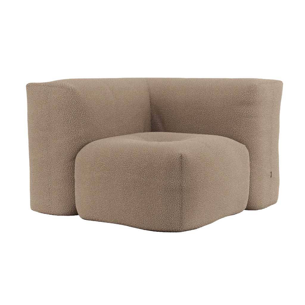 Soft Sofa Indoor - Corner - Teddy Brown - SACKit