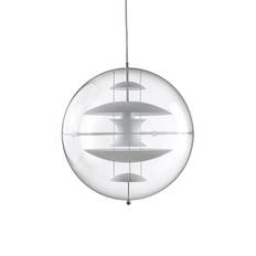 Vp Globe Pendel 40Cm Vit/Glas