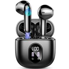 Bluetooth Kopfhörer, Kopfhörer Kabellos Bluetooth 5.4 In Ear kopfhörer bluetooth mit 4 Mic, 50H Kabellose Kopfhörer ENC Noise Cancelling, Tiefer Bass Earbuds IP7 Wasserdicht Ohrhörer, LED-Anzeige