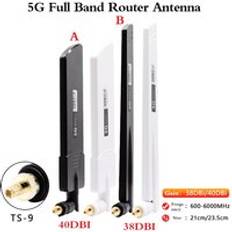 High gain 40/38 dbi signal booster wifi antenn 5g cpe pro router vik fullband ts9 gränssnitt 600-6000 mhz för huawei b311 5 e 773 - Vit 38 dbi
