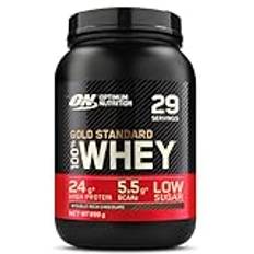 Optimum Nutrition Gold Standard 100% Molkenproteinpulver für Muskelaufbau und -regeneration mit natürlich vorkommendem Glutamin und BCAA-Aminosäuren, Double Rich Chocolate, 29 Portionen, 899 g