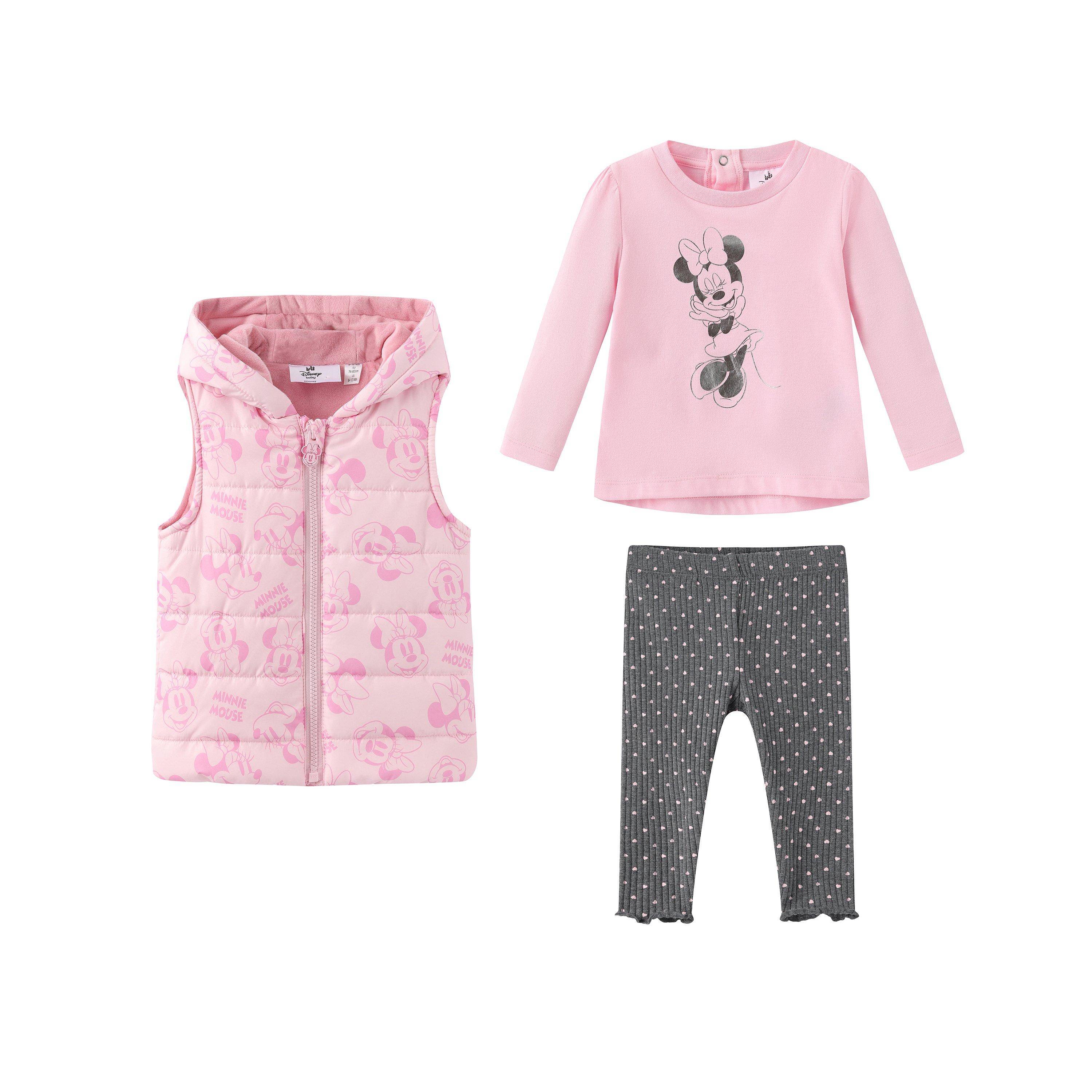 Character Unisex Kids Disney Hooded Long Sleeve Gilet Set