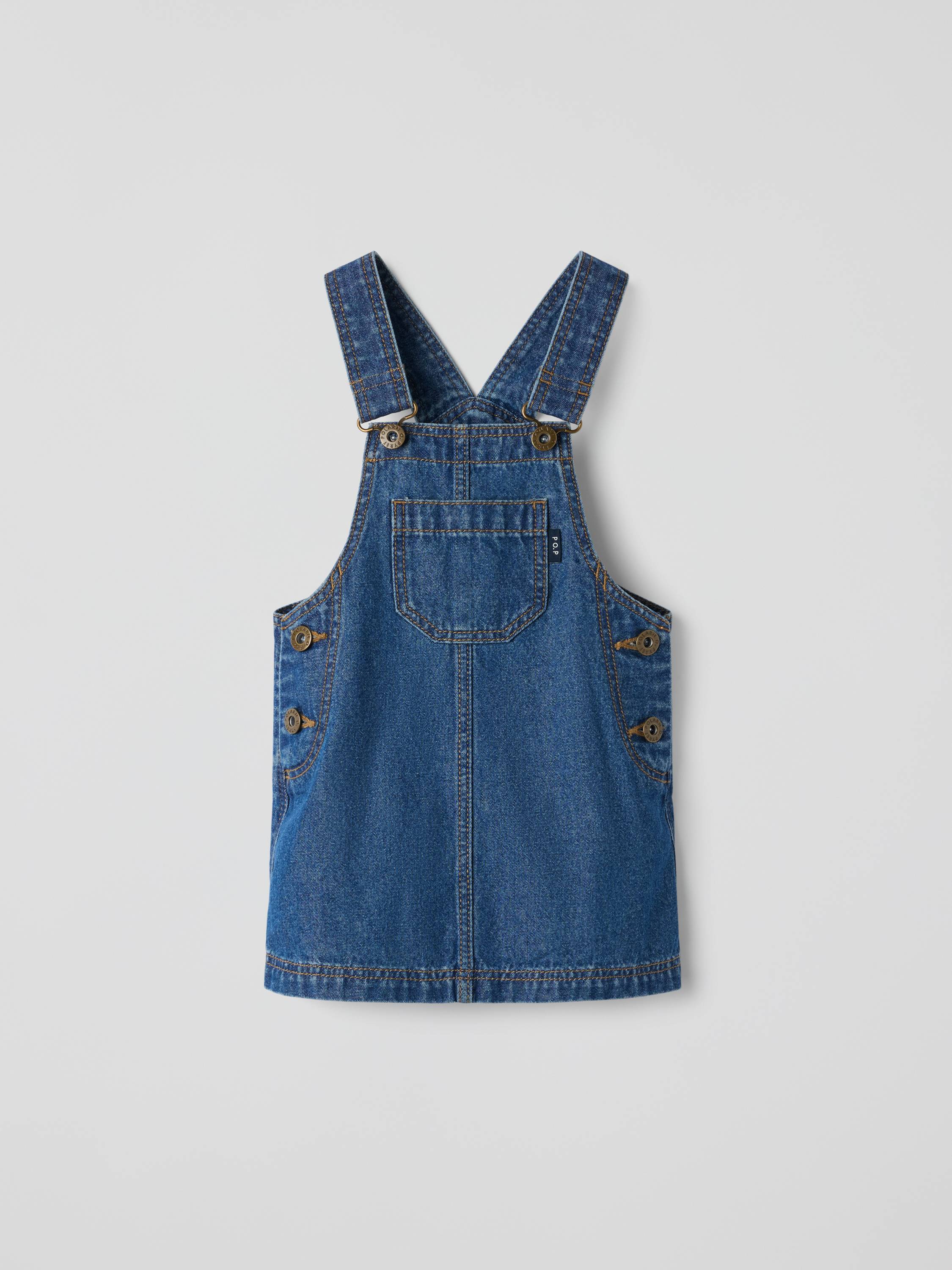 Hängselklänning denim