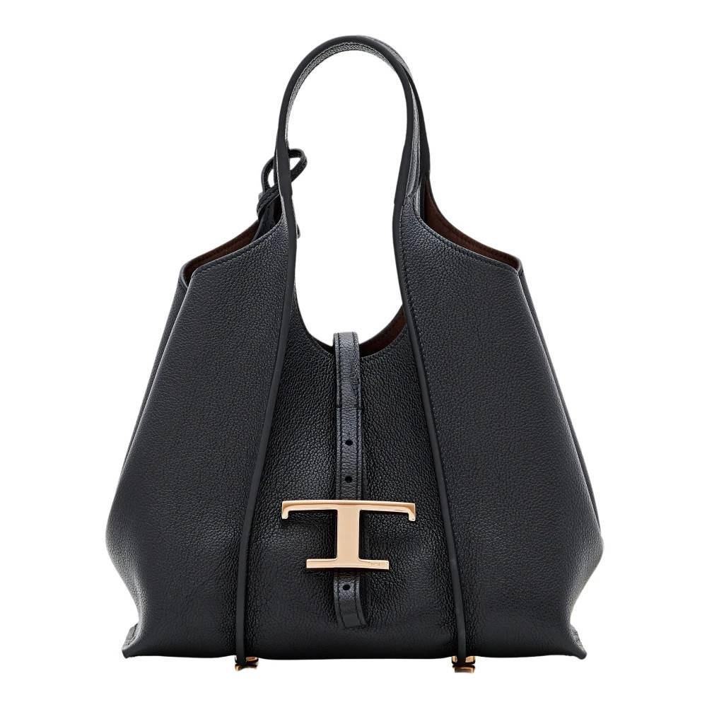 Tod's T Timeless Mini Shopper Taske - Tasker - Dame - Sort - ONE SIZE - Uld
