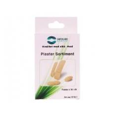 Första hjälpen-plåster sortiment 30-pack med olika storlekar Brun, 30 st/pk