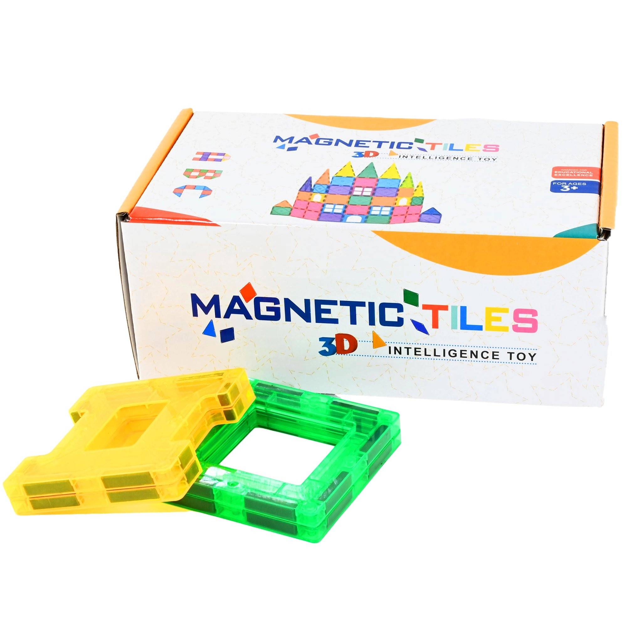 Magnetic Tiles 32 delar - Leksaksaffären - Leksaksaffären