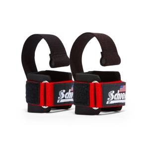 Power Lifting Straps + Dowel, Red
