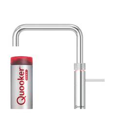 Quooker Fusion Square, køkkenarmatur, Combi beholder, krom