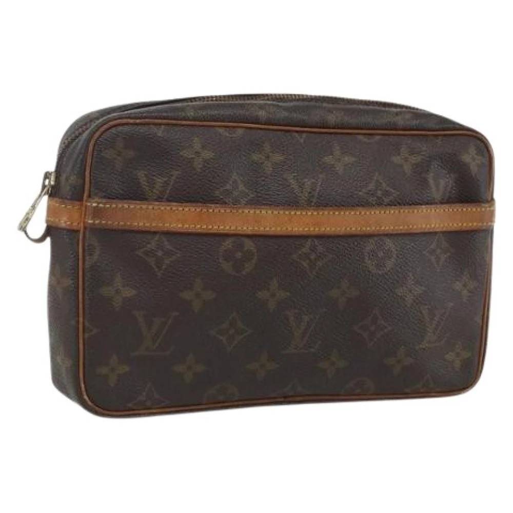 Louis Vuitton Vintage Pre-owned Vintage Clutch Taske - Vintage - Dame - Brun - ONE SIZE - Læder