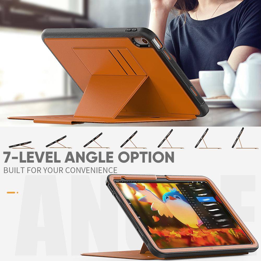 2025 för iPad 10:e generationen Fodral 10,9 tum Med Pennhållare Skydd för iPad Pro 11 10,2 Mini 6 4 5 Air 2 Fodral Magnetiskt Stöd grå färg