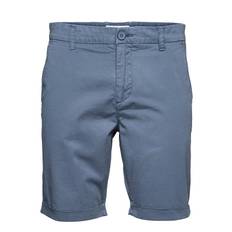 KNOWLEDGE COTTON APPAREL Chuck Regular Chino Poplin Shorts - Blue