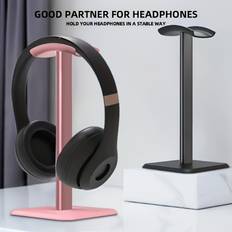 TEMU 1pc Alloy Headphone Holder, Universal Head-mounted Headphone Rack, Computer Gaming E Fports Ear Music Desktop Storage Rack Hook