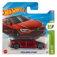 Hot Wheels Basic Tesla Modeller - Flere Varianter! Tesla Model S Plaid (Model 1/10)(Modelnr HYW86)