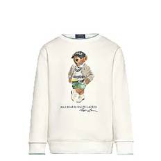 RALPH LAUREN KIDS Polo Bear Fleece Sweatshirt |Vit |88-93