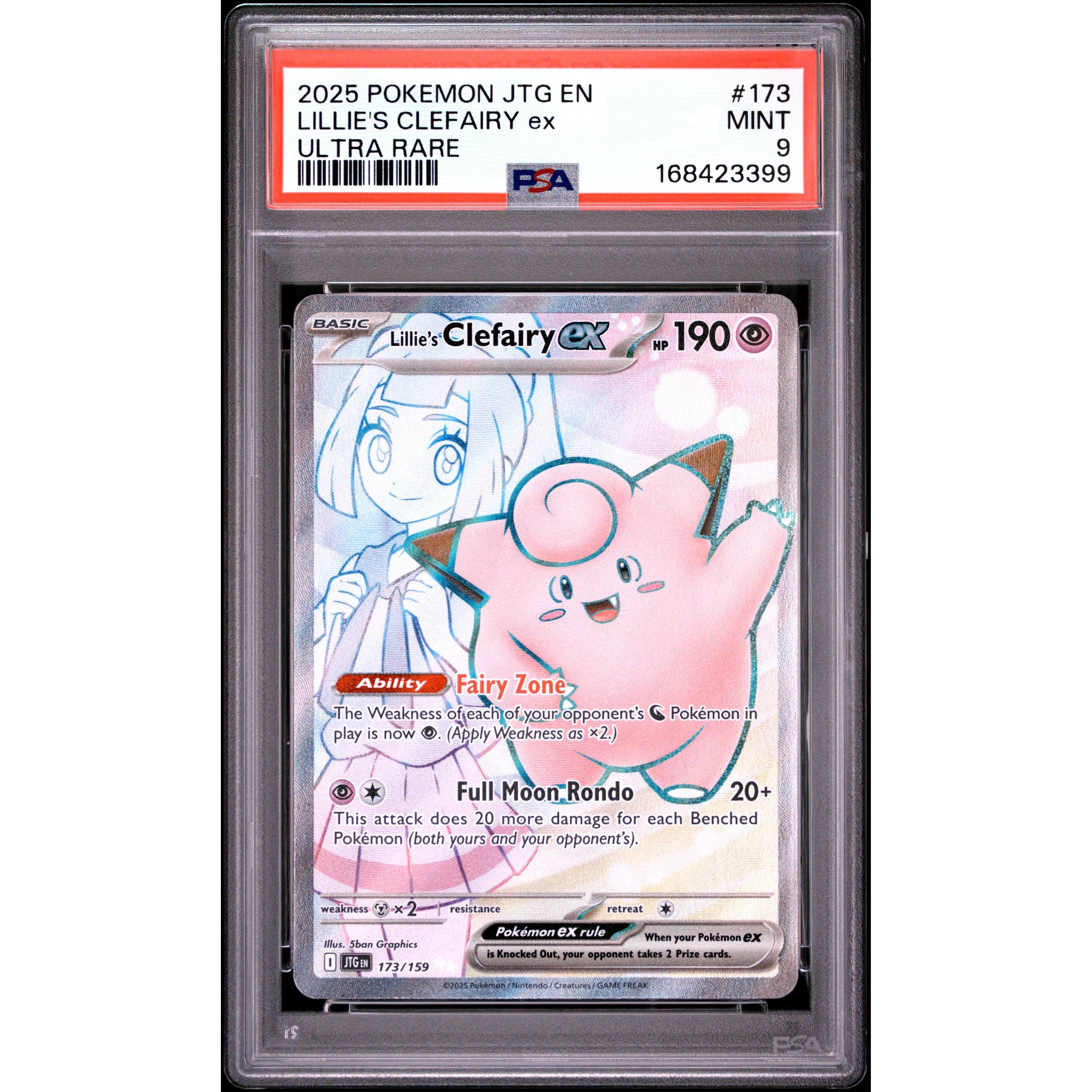 Pokémon TCG: Lillie's Clefairy Ex #173 PSA 9 - Journey Together - Brugtmoms