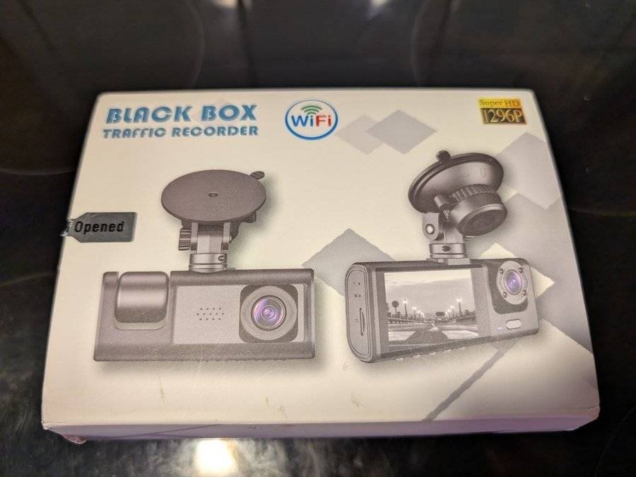 WIFI Bil Dash Cam HD 1080P Fram/Inuti/Bakre 3 Linser DVR Parkeringsinspelare Ny