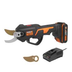 WORX NITRO 18V(20V Max) Elektrische Akku-Gartenschere WG330E.1, PowerShare, bürstenlos, 25mm Schneidleistung, für Garten und Obstbäume, inklusive Akku und Ladegerät