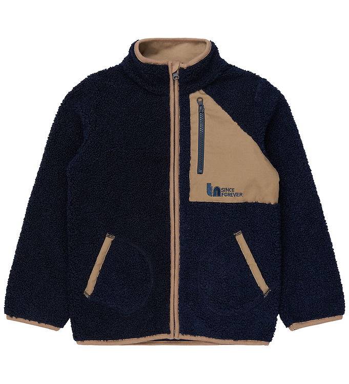 The New Fleecejacka - TnStorm Teddy - Marinblå Kavaj - The New - 3-4 år (98-104) - Fleecejacka