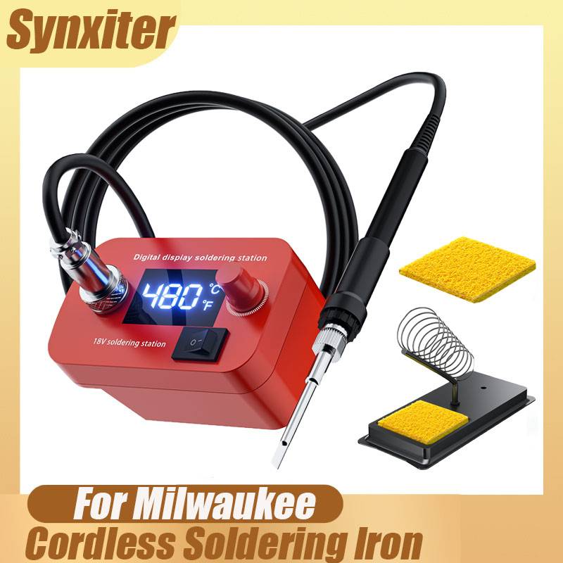 Cordless Electric Soldering Iron For Milwaukee M18 Battery Temperature Adjustable Welding Machine For Home DIY Repair Tool