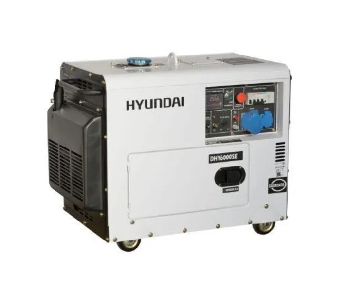 Stor dieselgenerator Hyundai -  Ljuddämpad trefas 5,8 kW