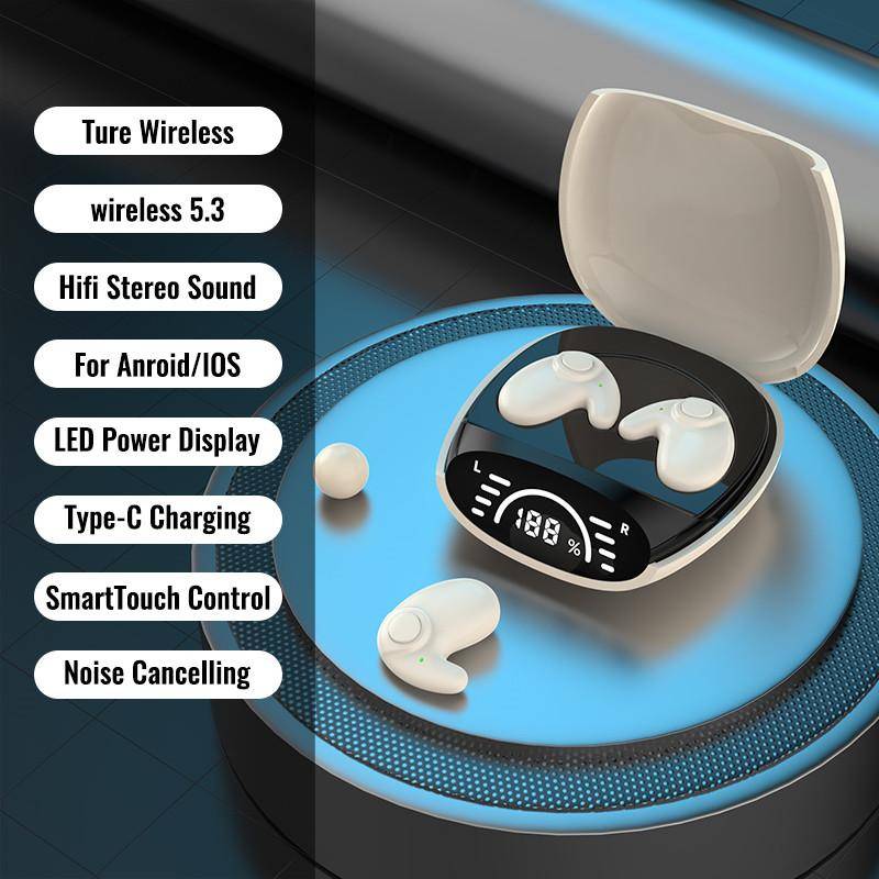 Invisible Sleep Headphones Mini Sleep Earbuds Bluetooth 5.3 hörlurar HiFi Stereo Sports Noise Cancelling Headset