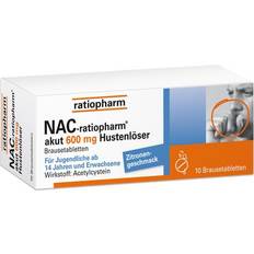 NAC-ratiopharm akut 600 mg Hustenlöser Brausetabl. - 10 St