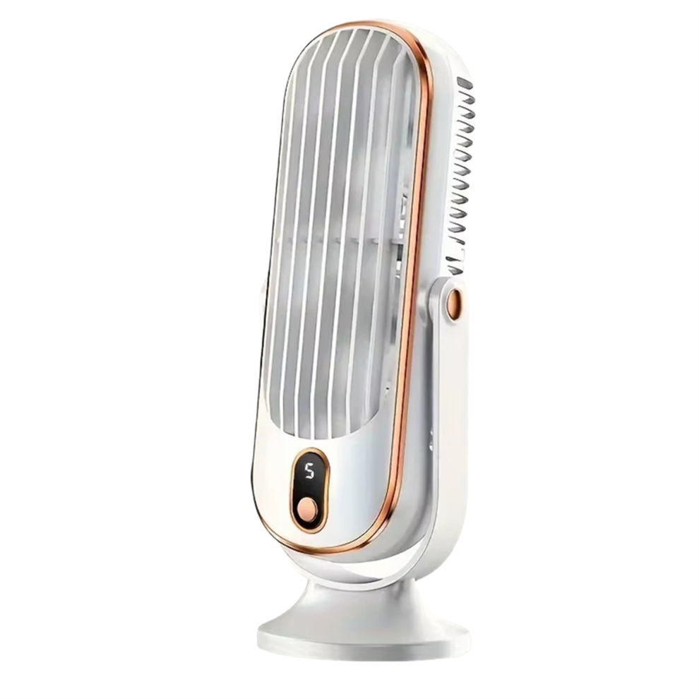 Bordventilator, bærbar bladløs ventilator, lille personlig køleventilator A.