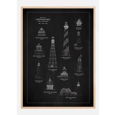 Griffeltavla - Fyrar - East Coast Poster (70x100 cm)