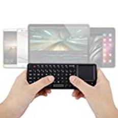 2.4G Trådlös Pekplatta Tangentbord, USB2.0 Mini Wireless Keyboard med 69 Bakgrundsbelysningstangenter, med Pekplatta, IR-indikator, Mottagare och USB-kabel för PS3/4 för XBOX 360