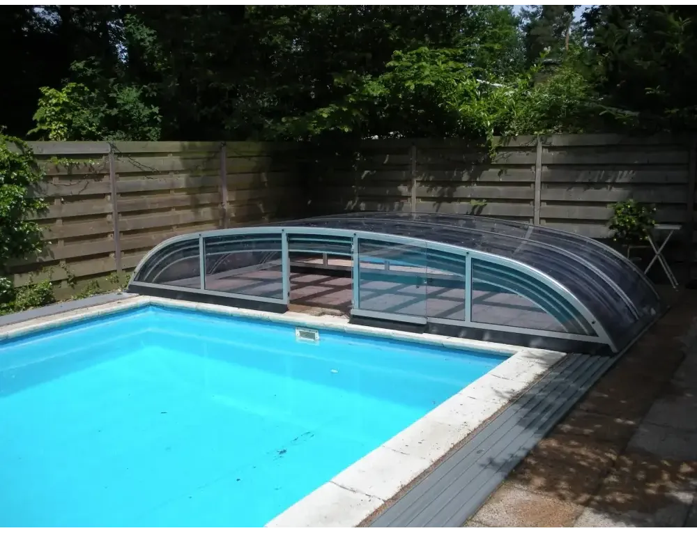 Pooltak NIVO KIT X 3×6 (klarglas, ELOX, frontdörr)