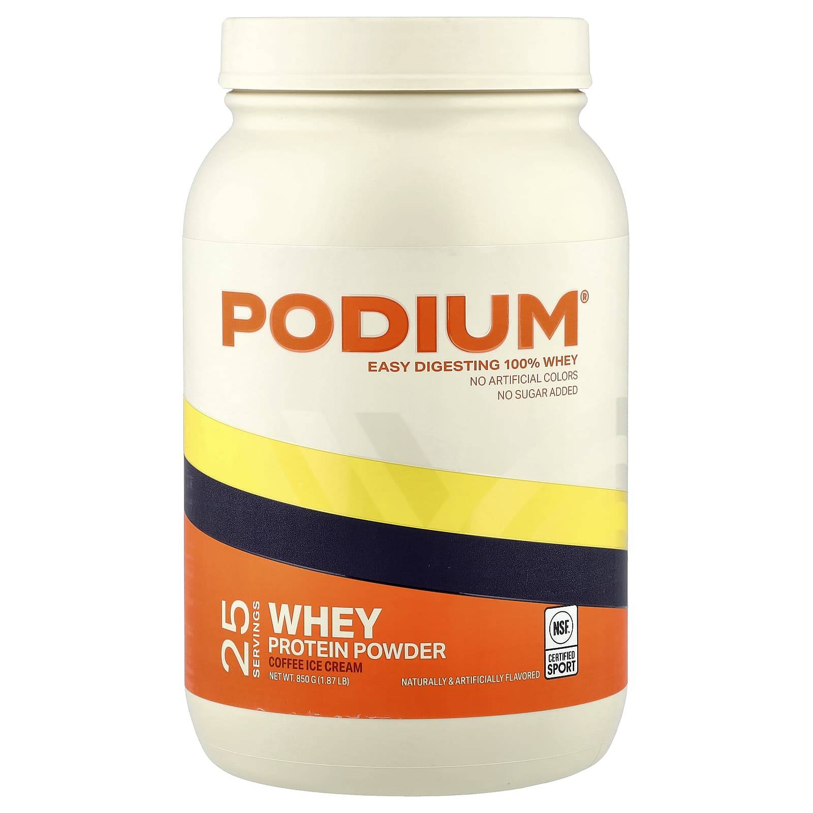 Podium Nutrition, Whey Protein Powder, Coffee Ice Cream, 850g (1.87lb)