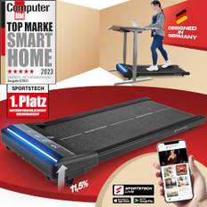 Sportstech Laufband Walking Pad für Zuhause, mit manueller Steigung, Walking Pad bis 6 km/h, Treadmill bis 12km/h, App, Fernbedienung, kompakt, Home Office sWalk lite