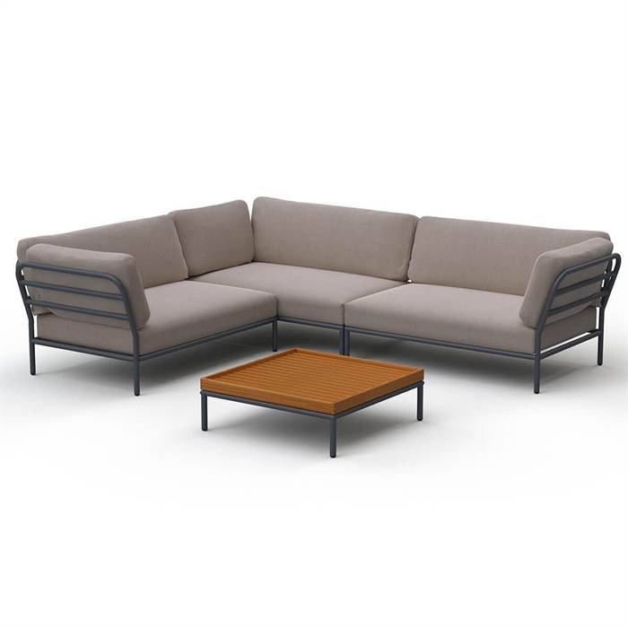 HOUE - LEVEL loungesæt - Setting 9 - Grey - Stofgruppe Basic