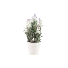 Konstgjord Lavendel i kruka 26 cm - Vit