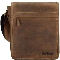 Vintage Umhängetasche Leder 23 cm