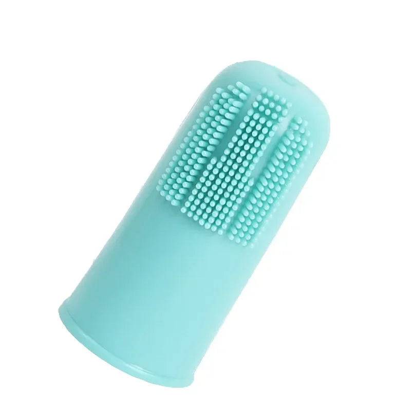 Soft Finger Dog Toothbrush - Style 2 Lake Blue / 3 Pcs